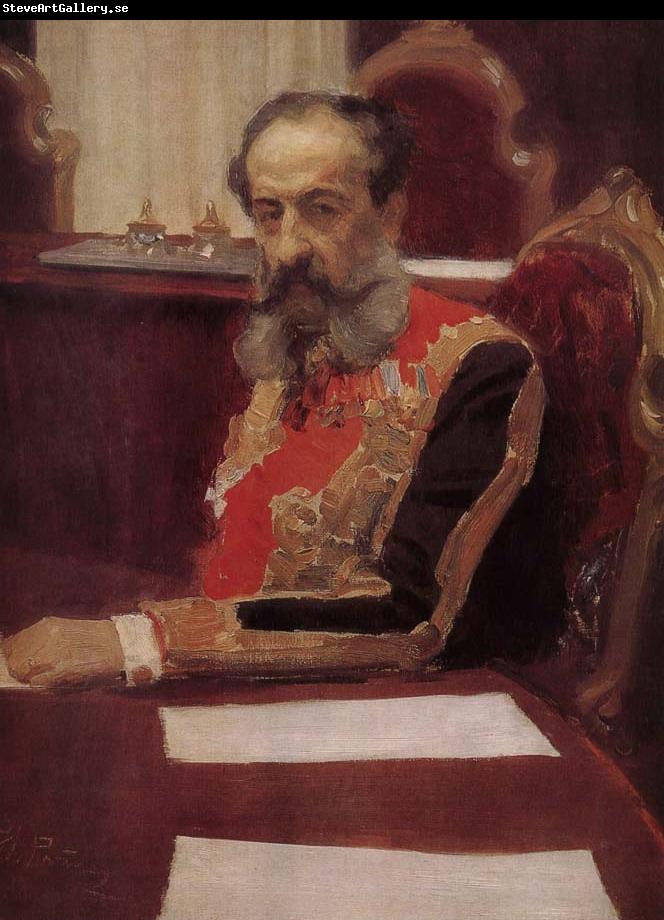 Ilia Efimovich Repin Var post Siji portrait